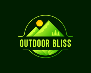 Modern Mountain Adventure logo design