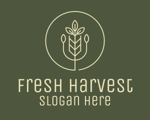 Agriculture Crop Plant logo design