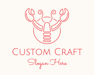 Red Lobster Claws logo design