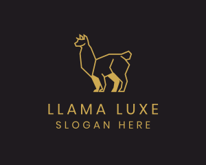 Wild Gold Alpaca logo design