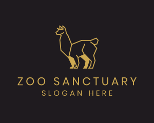 Wild Gold Alpaca logo design