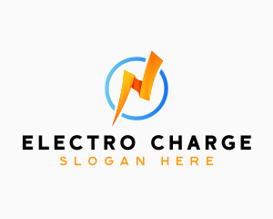 Electric Lightning Bolt logo design