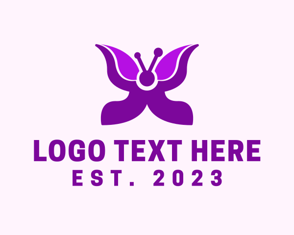 Butterfly logo example 2