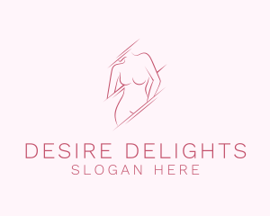 Naked Woman Body logo design