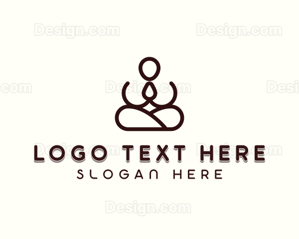 Meditation Yoga Wellness Logo