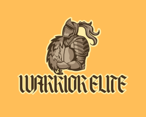 Brown Warrior Avatar logo design