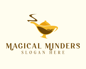 Genie Lamp Coffee logo design