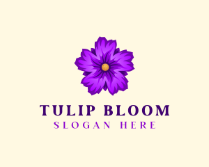 Natural Flower Bloom logo design