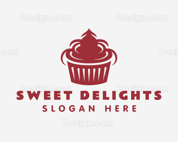 Cupcake Pastry Snack Logo