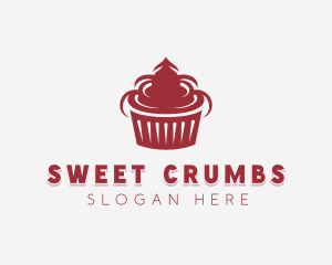 Cupcake Pastry Snack logo design