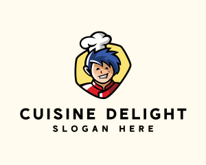 Asian Restaurant Chef logo design