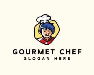 Asian Restaurant Chef logo design