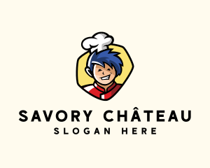 Asian Restaurant Chef logo design