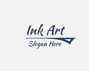 Calligraphy Ink Business logo