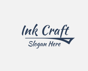 Calligraphy Ink Business logo