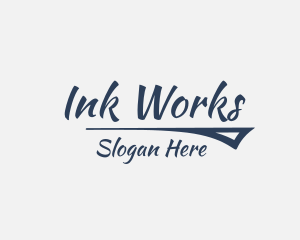 Calligraphy Ink Business logo