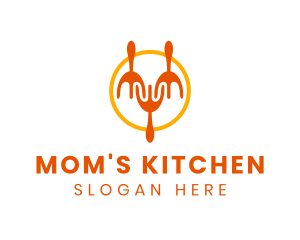 Restaurant Kitchen Utensils logo design