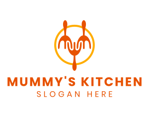 Restaurant Kitchen Utensils logo design