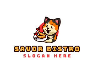 Calico Cat Tempura logo design