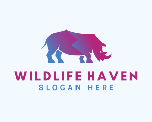 Wildlife Rhinoceros Zoo logo