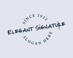 Stylish Signature Business logo design