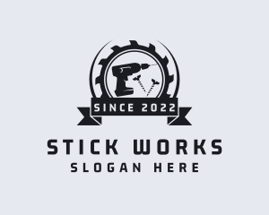 Hardware Drill Tool logo design