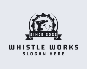 Hardware Drill Tool logo design