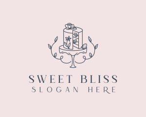 Floral Cake Patisserie logo design