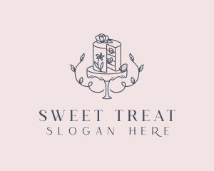 Floral Cake Patisserie logo design