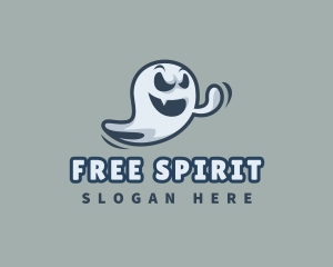 Spooky Ghost Spirit logo design