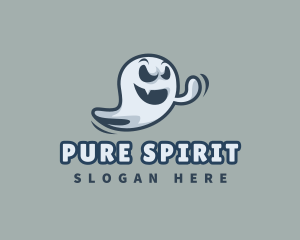 Spooky Ghost Spirit logo design