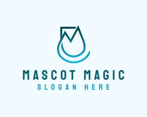 Startup Business Droplet logo design