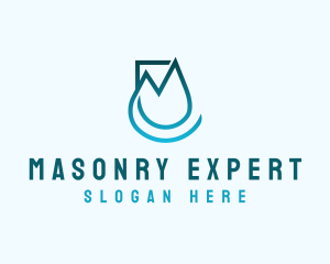 Startup Business Droplet logo design