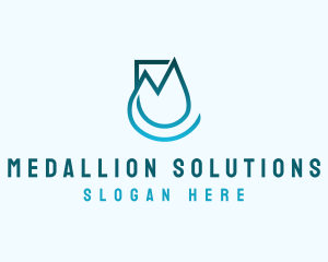 Startup Business Droplet logo design