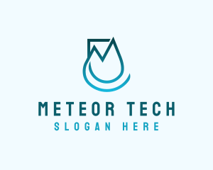 Startup Business Droplet logo design