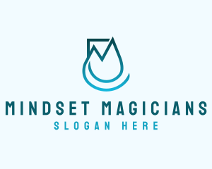 Startup Business Droplet logo design