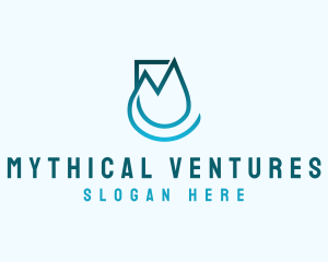 Startup Business Droplet logo design