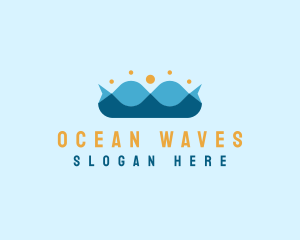 Ocean Wave Crown logo