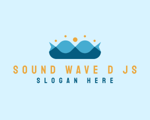 Ocean Wave Crown logo design