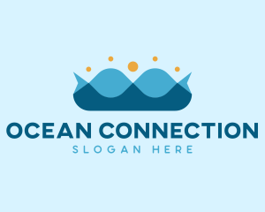 Ocean Wave Crown logo