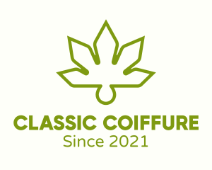 Hemp Leaf Oil logo design