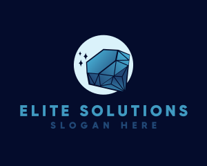 Sparkling Elegant Diamond logo design