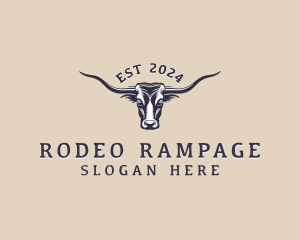 Bull Rodeo Western logo design