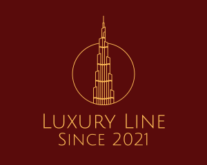 Burj Khalifa Tower  logo design