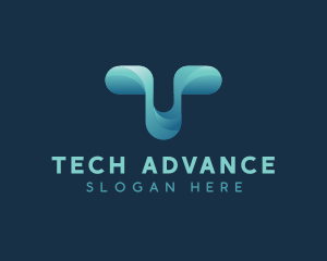 Generic Tech Letter T logo design