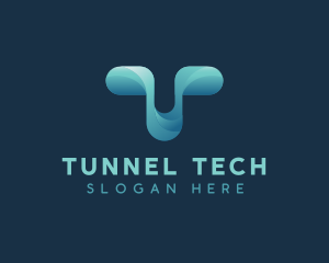 Generic Tech Letter T logo design