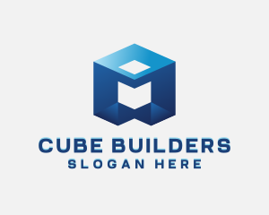 Cyber Cube Data Scientist logo design