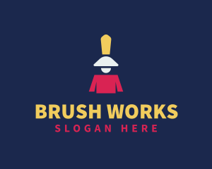 Painter Paint Brush Contractor logo design