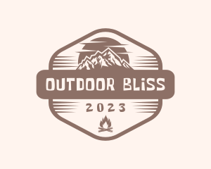 Travel Mountain Camp logo design