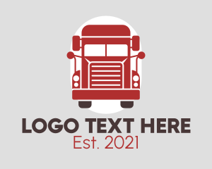 Red Trucking Company  logo design